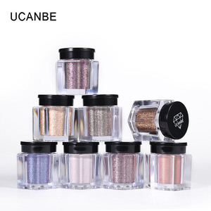 Metallic Crystal Nude Powder Glitter Eye Shadow 8 Colors Loose Powder Pigments Diamond Shine Eyeshadow Waterproof Makeup