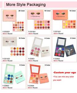 Mytingbeauty New Arrival Cosmetics Pallet Private Label Makeup Eyeshadow Palette Empty Eyeshadow-Palette