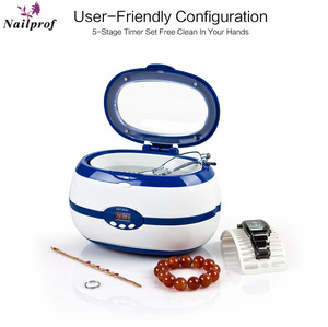 Nailprof Wholesales hot selling digital ultrasonic cleaner for jewelry nail art tools/ glasses/ Metal Parts / Glass Tanks