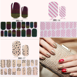 New nail art jewelry fashion 3D diamond nail art stickers stickers color paste DIY nail art a variety of styles stickers
