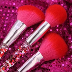 newest 3 pcs makeup tools with red pouch professional animal hair Brush OEM makeup brushes