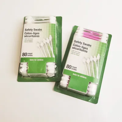 OEM Large Head Plastic Sticks Baby safety Cotton Buds Baby Cotton Swabs