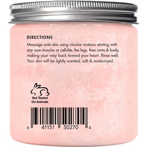 OEM Private Label Organic Moisturizing Acne Essential Oil Himalayan Salt Scrub Body Scrub Exfoliator Foot Facial Face Scrub