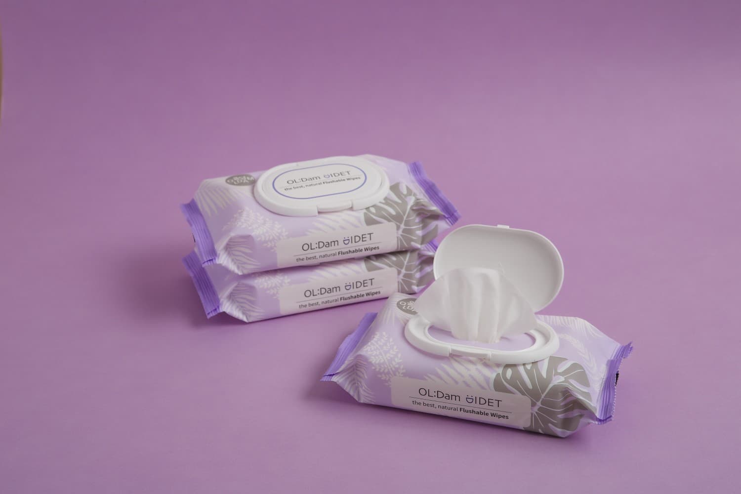 Oldam Flushable Bidet Cotton Blossom Wet Wipes