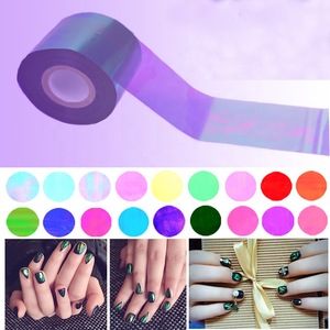 Popular design 3D self-adhensive glass foil nail sticker nail supplies 3d nail art