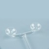 Portable High Frequency Facial Machine Derma Facial Wand Double Mushroom Glass Electrotherapy Tube