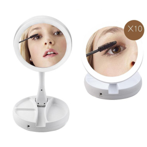 Portable USB Rechargeable makeup vanity with mirror and light vanity mirror led light