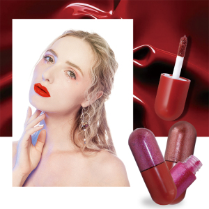 Private Label High Pigment Moisturizing Lip Gloss Liquid Glitter Mini Capsule Lipstick