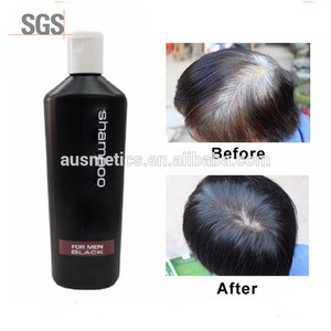 Private label natural no side effect magic fast black hair shampoo