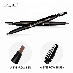 Private label oem waterproof double head eyebrow pencil