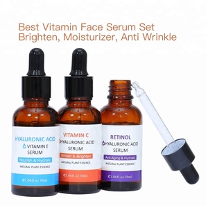 Private Label Pure Best Skin Care Moisturizing Whitening Vitamin C Serum Hyaluronic Acid Moisturizing Whitening Face Serum
