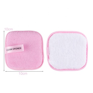 Private Label Reusable Softness Microfiber Face Cleansing Makeup Powder Remover Wipes Makeup Remover Pads