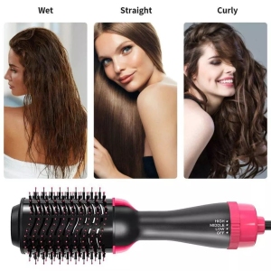 Top Hair Dryer Brush Hot Air Brush Hair Dryer Volumizer 4 in 1 Multifunctional Negative Ions Hair Blow Dryer Straightener Brush