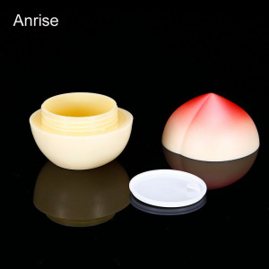 Unique Design Peach Shape 30g Plastic Cosmetic Cream Jar Empty Diffuser Face Cream Jars with Shim and Screw Cap