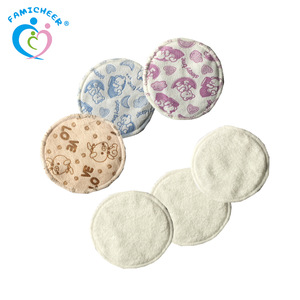 Washable Soft Minky Breast Organic Breathable Bamboo Nursing Pads