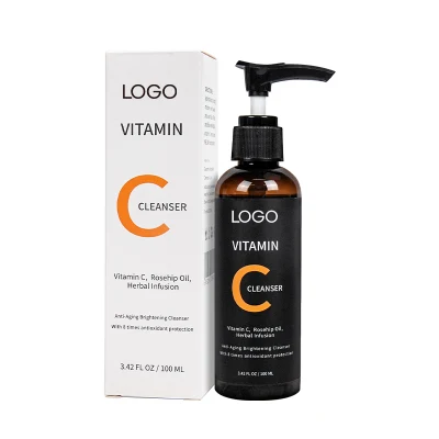 Whiten Facial Brush Vitamin C Facial Private Label Face Wash Foam Cleanser