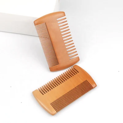 Wholesale Anti Static Custom Mens Beard Pocket Comb Beard Grooming Kit Wood Wide Tooth Beard Comb