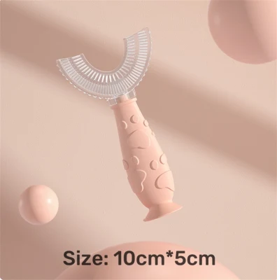 Wholesale U-Shaped BPA Free Silicone Baby Toothbrush Baby Silicone Toothbrush