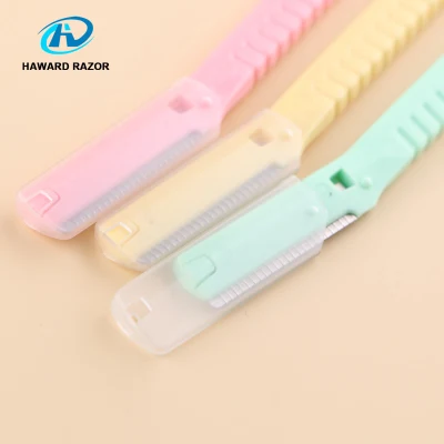 Women Disposable Customized Packing Eyebrow Razor Trimmer Set