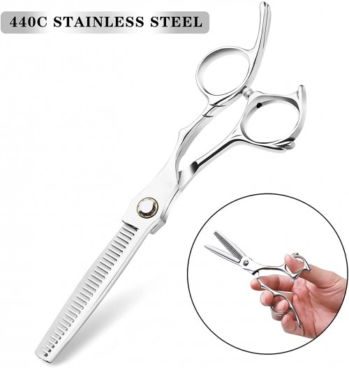 6.8 Barber Hair Shears Scissors & Thinning Scissors Hair Salon Blending Hair Shear Cutting Scissors