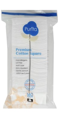 Premium Cotton Square Pads 100/160 pcs
