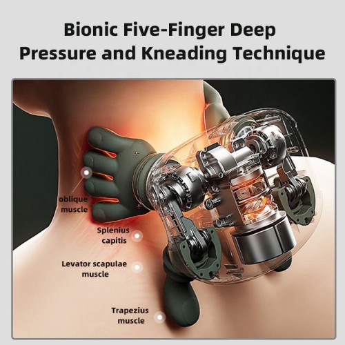 Neck and shoulder massager like real hand