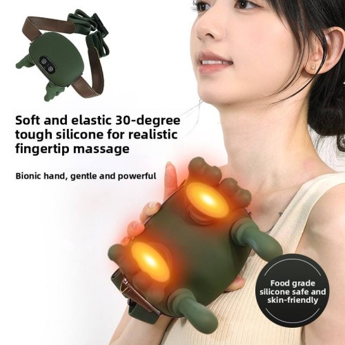 Neck and shoulder massager like real hand