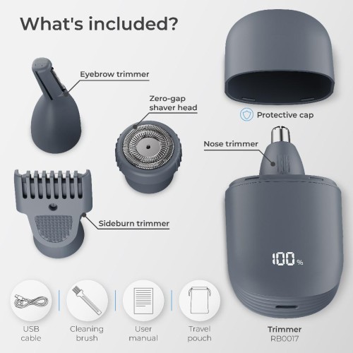 Eyebrow Nose Sideburn Trimmer and Body Shaver Ray Battler 0017