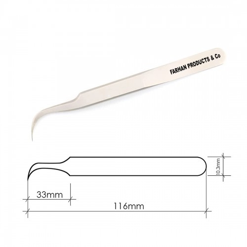 Professional Eyelash Extension tools Individual Eyelash Tweezers Curved Tweezer for 3D & 6D Volume Eyelash Extension