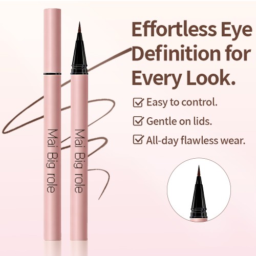 Private Label Liquid Eyeliner Pen OEM ODM, Waterproof Smooth Application, Custom Color & Tube Design, Fiber Tip / Felt Tip Optional