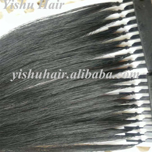 2018 new products high quality double drawn cuticle aligned remy hair 6D feather line in human hair extensions