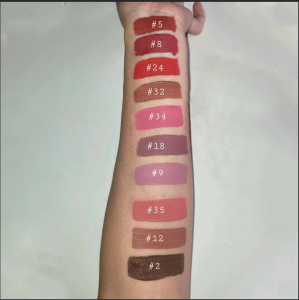 40 Color Nude Vegan Waterproof Liquid Private Label Matte Lipstick Tube