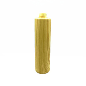 500ml 750ml  Pump Square Bamboo Shampoo Bottle For Shower gel/Body Wash PET Plastic Sample Texture Cosmetic Empty Lotion