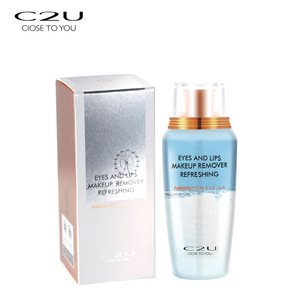 C2U no stimulation 100ML moisturizing eye lip oil free makeup remover oem