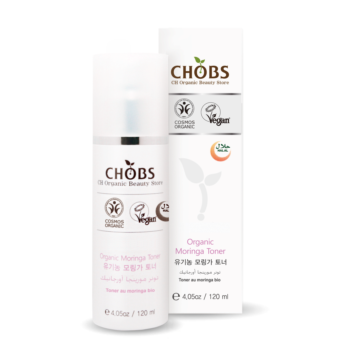 CHOBS Organic Moringa Toner 120ml