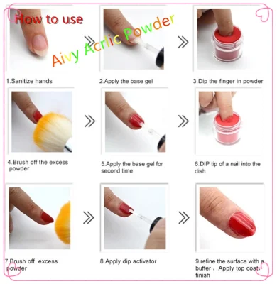 Clear Pink White Acrylic Powder for Nail