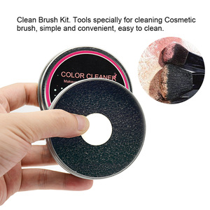 眼影化妆品工具的颜色清洁剂刷子清洁剂工具