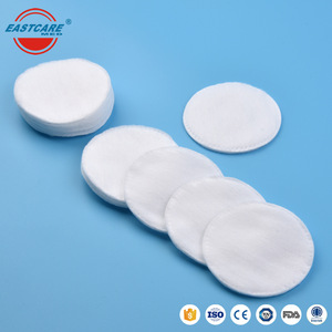 Cosmetic kits round simple natural soft makeup remover cotton pads