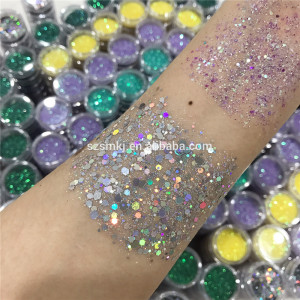 Custom logo Cosmetic Makeup Chunky Eyeshadow Stack Loose Glitter Powder