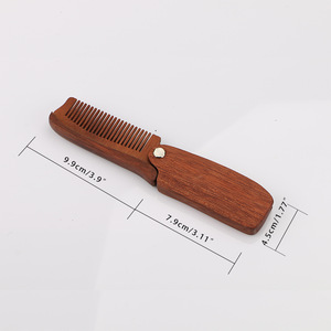 Customized folding beard comb wholesale wood comb