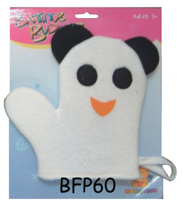 Cute bath glove with vivid animal shape & attractive color,Direct factory/Manufactory supply