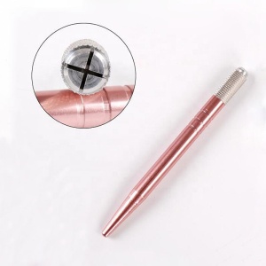 D Wholesale Private Label Pink Gold Silver Single Sided Eyebrow Microblading Pen Manual Hand Tool Pen Permanent Makeup Supplies