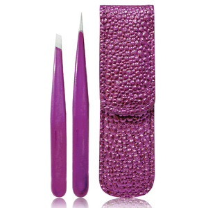 Decent color Quality Tweezers Round Tip