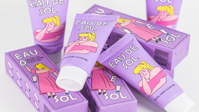 Eau De Sol Aroma Hand Clean Gel Sanitizer