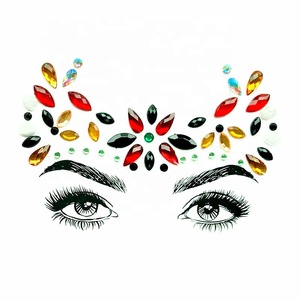 Eco-friendly Diamond Face Sticker Rhinestone Stickers Body Gems Temporary Tattoo Sticker