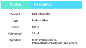 Fast drying Glue for eyelash individual and professional eyelash glue lash adhesive