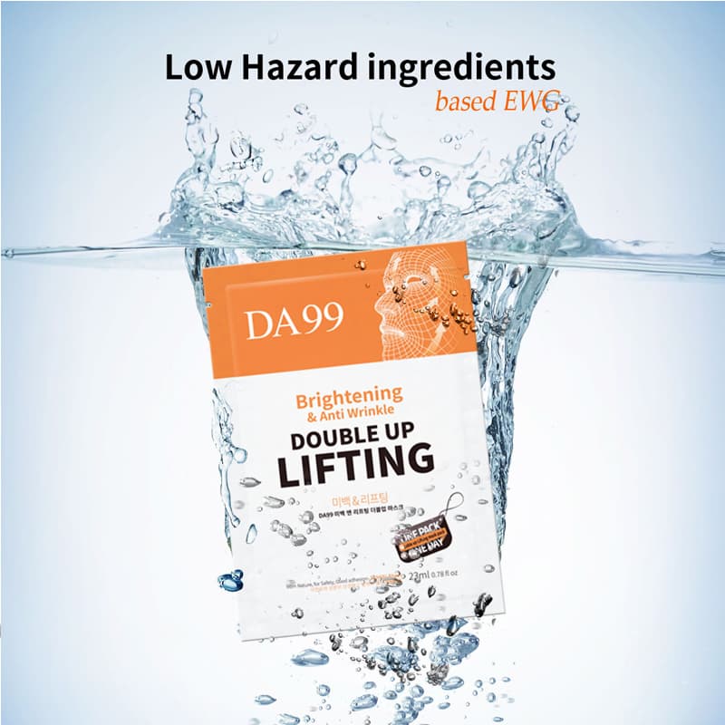 For anti aging, Skin care, Facial mask, DA99 Brightening and Lifting Double up Mask