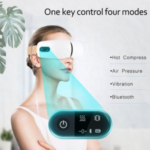 High Quality Eye Care Electric Eye Massager with Heat Wireless Vibration Eyes Music Massager