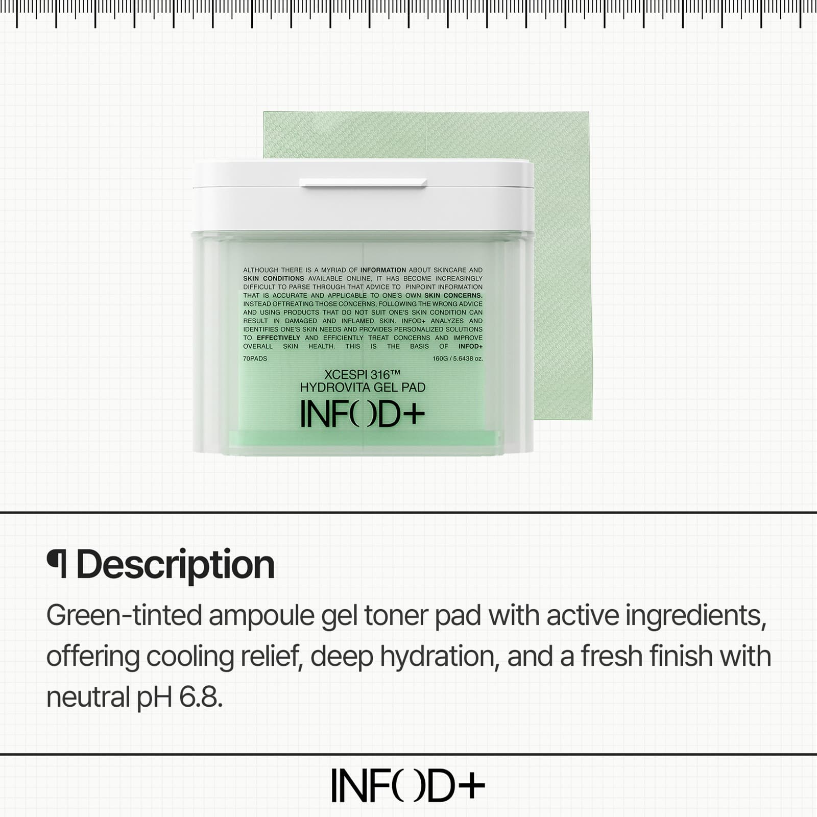 INFODPLUS XCESPI316™ HYDROVITA GEL PAD 70PADS