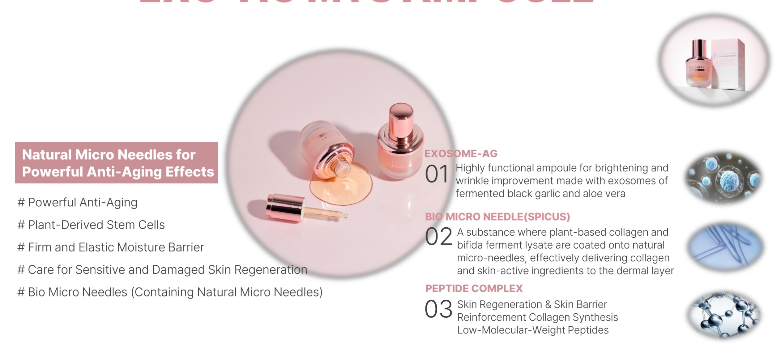 [LARACLARA] EXO-AG MTS AMPOULE, skin care 